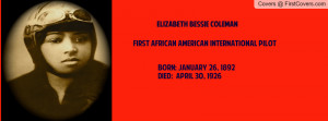 elizabeth bessie coleman