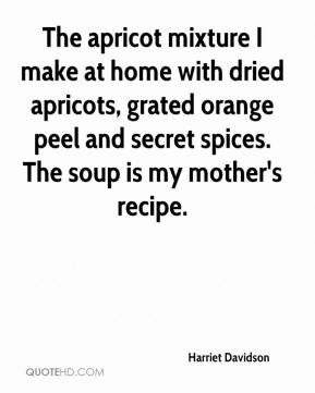 The apricot mixture I make at home with dried apricots, grated orange ...