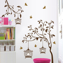 ... quotes environment-friendly PVC vinyl wall art bird cage stair decals