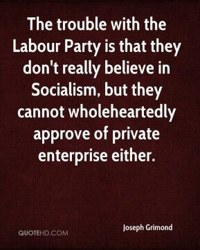 ... but they cannot wholeheartedly approve of private enterprise either