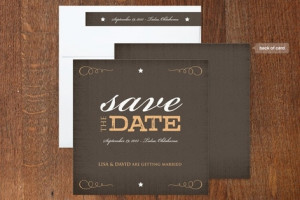 Rustic Western Save the Date Cards by norma