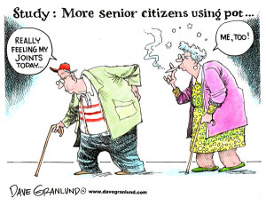 More senior citizens smoking pot