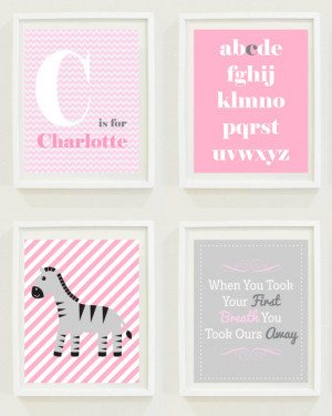 Zebra Nursery Prints : Monogram - Quote - Safari Theme - Jungle Theme ...