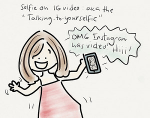 Selfie on IG Video