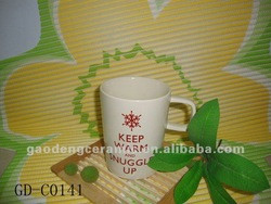 keep warm and snuggle up coffee mug promotion mug stoneware mug