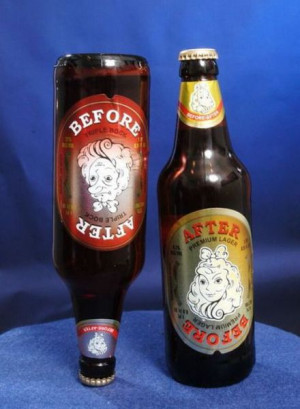 Cerveza con un packaging original