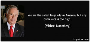 We are the safest large city in America, but any crime rate is too ...