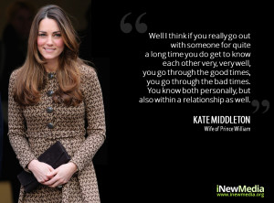 Kate Middleton’s quote on “Relationships”