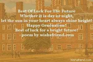 Best Of Luck For The Future