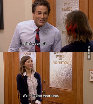 Chris Traeger and Ann Perkins – Flirting at it’s finest ;)