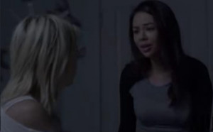 ... Mona (Janel Parrish) try to assimilate back into Rosewood society