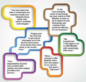 ... are some of the things customers continue to say about USA Mobility