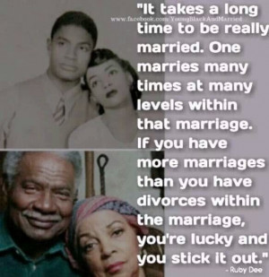 It is what it is! Ossie and Ruby Dee- A trule black love story. # ...