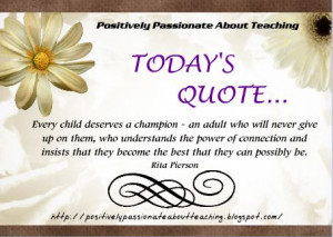 Positively Passionate About Teaching: Quote for Today
