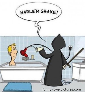 Funny Grim Reaper Harlem Shake Bath Cartoon Picture Image Joke Man ...