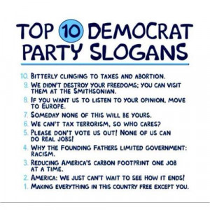 Top 10 Democrat campaign slogans