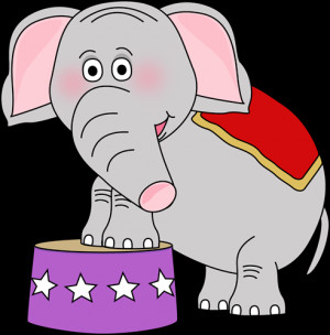 Circus Elephant Clip Art...