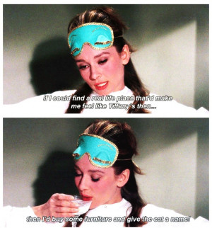 Audrey Hepburn in Breakfast At Tiffanys in 1961.Cat, Favorite Things ...