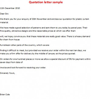 Business Letter Samples