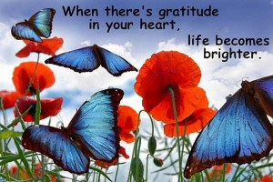 Gratitude in heart quote
