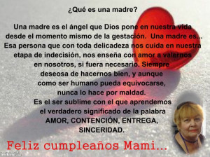 Happy Birthday Poems for Mom in Spanish