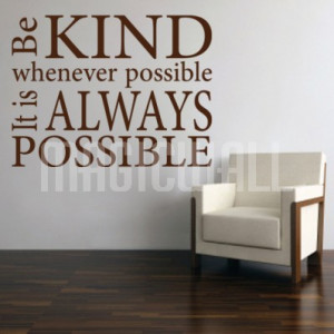 Home » Be Kind - Wall Quotes - Wall Decals Stickers