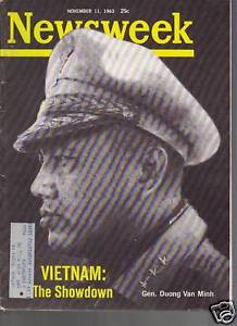 Newsweek Magazine Gen Duong Van Minh November 11 1963