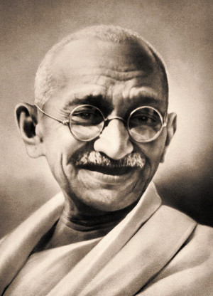 Gandhi 215x300 Mahatma Gandhi Quote