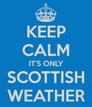 Scottish weather which is the same as Seattle weather