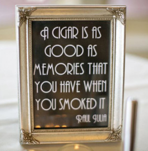 Printable Cigar Bar Quote Sign - Wedding, Reception, Roaring 20s ...