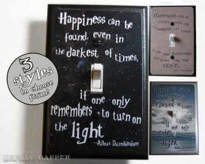 Happiness Can Be Found Quote Jumbo Light Switch Plate Magical Words Of ...