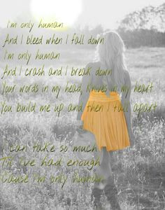 only human..♡ Christina perri lyrics