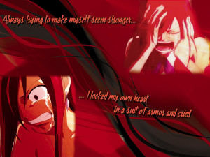 Fairy Tail BG Erza Scarlet Sad by Moonofthedarknight