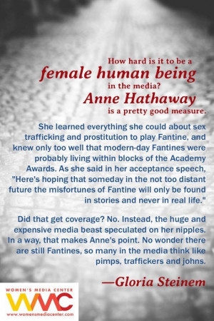 Gloria Steinem on Women in Media and Anne Hathaway. quotes. wisdom ...