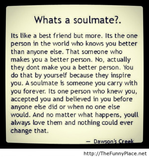 Soulmate definition with quote. Soulmate definition with quote . Whats ...
