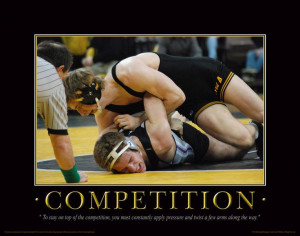 ... Hawkeye Wrestling Motivational Poster Art Dan Gable Asics Shoes MVP29