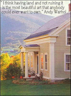 The stewardship of owning land . . .