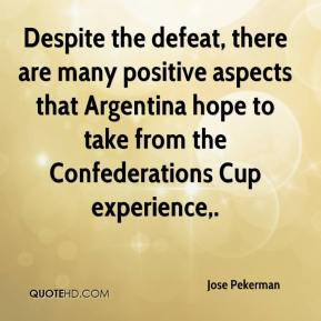 Despite the defeat, there are many positive aspects that Argentina ...