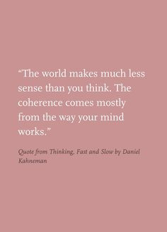 Highlight from Thinking, Fast and Slow by Daniel Kahneman (via ...