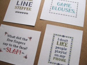 ... Chappelle's Show Quote Cross Stitch Digital Print Art: Game Blouses