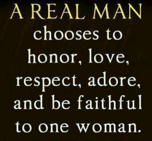 real man....
