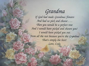 Granddaughter Poems to Grandmother http://www.ebay.com/itm/GRANDMA ...