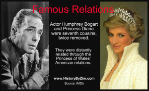 Famous Relations: Humphrey Bogart & Princess Diana