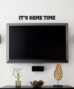 Take a look at this Belvedere Black 'It's Game Time' Wall Quote by ...
