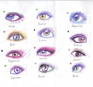 aquarius, aries, astrology, black, blue, cancer, capricorn, cute, eyes ...