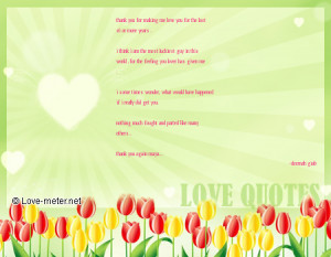 thank you for making me love you for the last 16 or more years .