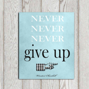 quote print Winston Churchill quote Printable Motivational quote ...
