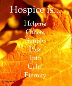 ... Hospice in the home at the end of my husband's wife; grief progress