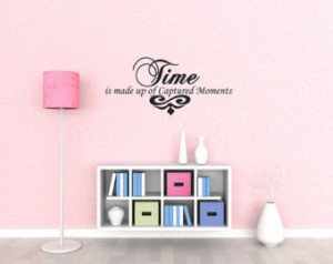 Quote Stickers Home Dec or Art Memories Decal Time Captured Moments ...