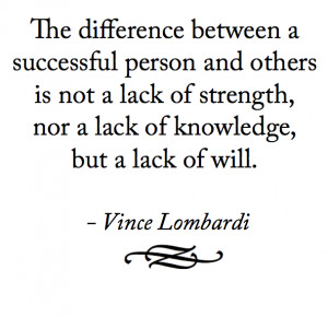 Vince Lombardi Quote - Success